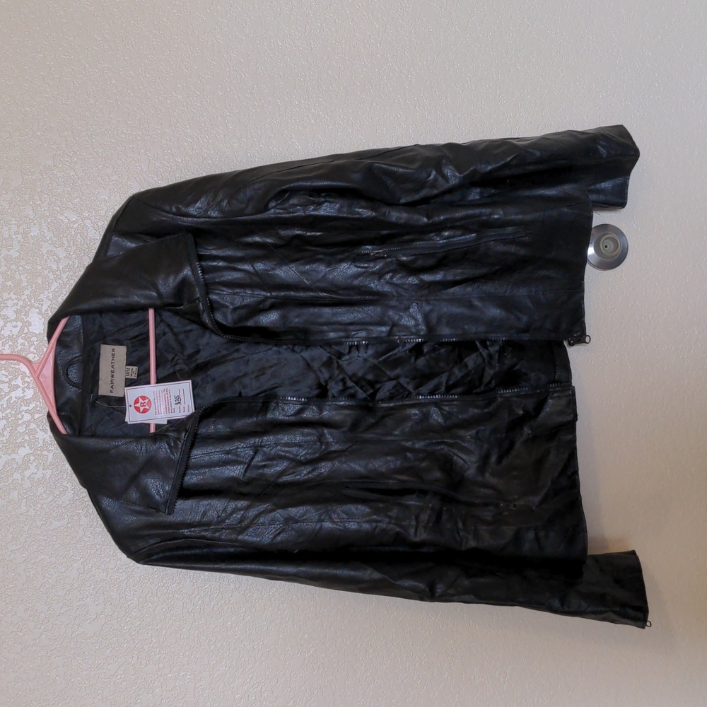 Faux leather jacket